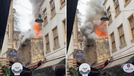Ortaköy’de restoranda yangın